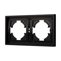 Рамка пластиковая FRM-TENDO-PL-2-BK Arlight 053840