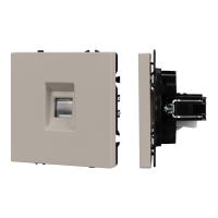 Механизм телефонной розетки SCT-NOBE-MTL1-SFPL-CA (RJ-11, 4C) Arlight 061892