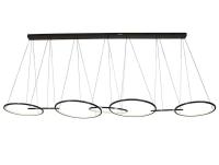 Подвесной светодиодный светильник Newport Loren 15207/S black glossy М0068990