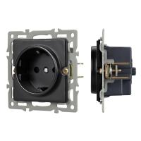Механизм электрической розетки SCT-GP-MEU-PL-BK (250V, 16A) Arlight 043740