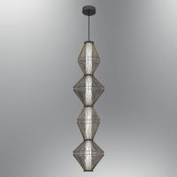 Светильник подвесной Alfa Light F3024-10 BLACK CHROME