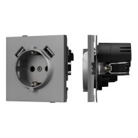Механизм розетки с USB зарядкой SCT-TENDO-MUAA-PL-GR (230V, 16A) Arlight 054084