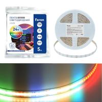 Светодиодная лента Feron 22W/m 840LED/m COB RGB+2300К+6500K 5M LS538 53337