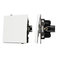 Механизм выключателя одноклавишный проходной SWT-TENDO-MKP1-SFPL-WH (230V, 10A) Arlight 054582
