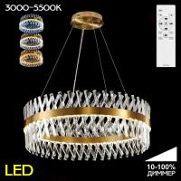 Подвесная светодиодная люстра Citilux Ричард бронза CL336083