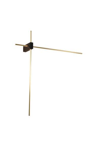 Бра Alfa Light F3924-22 black+gol d 15W 60*60*11. 5