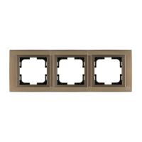 Рамка 3-постовая Mono Electric Style Aluminium бронза 107-810000-162