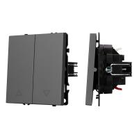 Механизм выключателя управления шторами SWT-NOBE-MKR2-SFPL-GR (230V, 10A) Arlight 054275