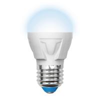 Лампа светодиодная Uniel E27 7W 4000K матовая LED-G45 7W/NW/E27/FR PLP01WH UL-00002418