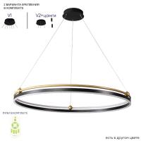 Подвесной светодиодный светильник Crystal Lux Fernando SP88W Led Black/Gold