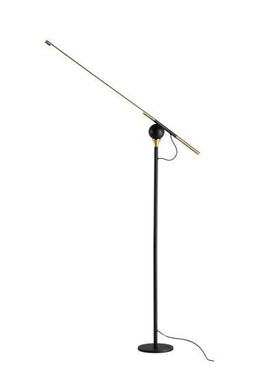 Торшер Alfa Light F3924-40 light black+gol d 18W 100*18*1 60