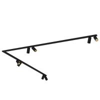Накладной спот Nowodvorski Mono Corner 2x200 Black/Gold 7702