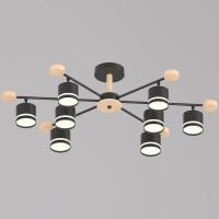 Потолочная люстра Reluce 78730-0.3-08 GX53 BK+WOOD