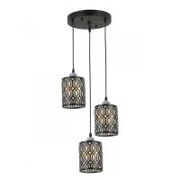 Подвесная люстра IMEX MD.6145-3-P BK+CH