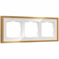 Рамка Werkel Baguette на 3 поста белый/золотистая латунь W0032853 a072284