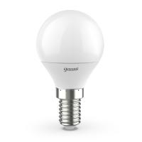 Лампа светодиодная Gauss E14 6.5W 4100K матовая 105101207
