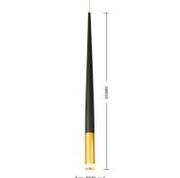 Подвесной светильник Alfa Light F3724-14 Двайной черный+золотой