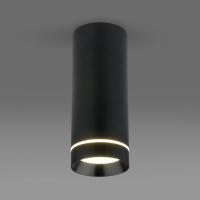 Потолочный светодиодный светильник Elektrostandard DLR022 12W 4200K черный матовый a037518