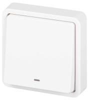 Выключатель ЭРА Эксперт 11-1522-01 с подсветкой IP55 10АХ-250В СУ белый Б0063279
