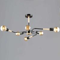 Люстра Reluce 10070-0.3-06 BK+WOOD