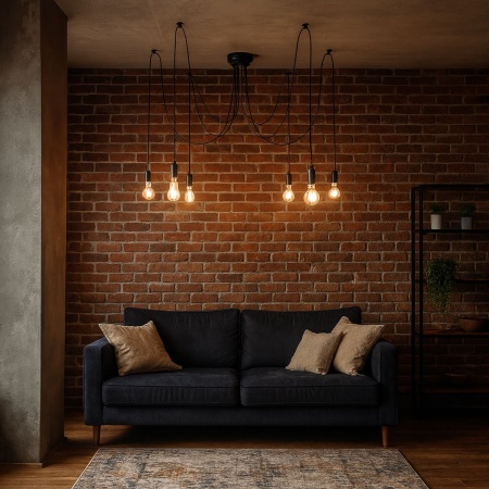 Подвесная люстра Imperium Loft Spider Black L6 352852-26
