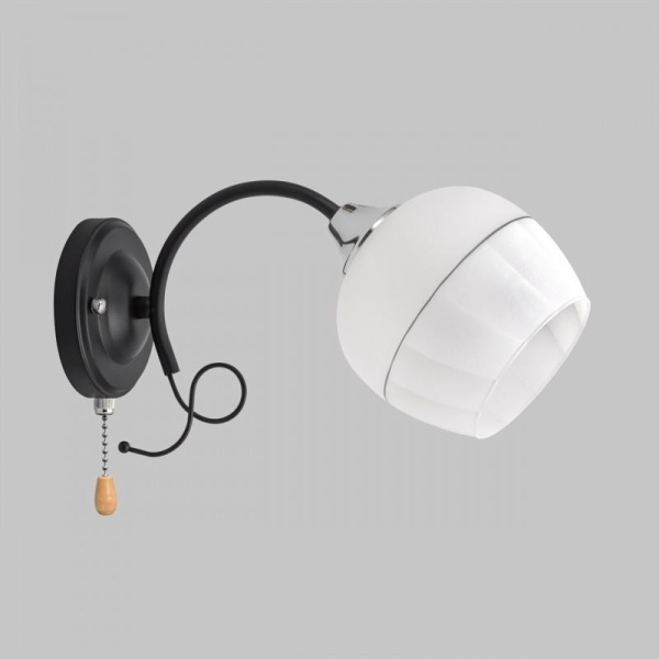 Бра IMEX MD.3314-1-W BK+CH
