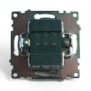Переключатель двухклавишный Stekker Катрин GLS10-7107-03 серебро 49168
