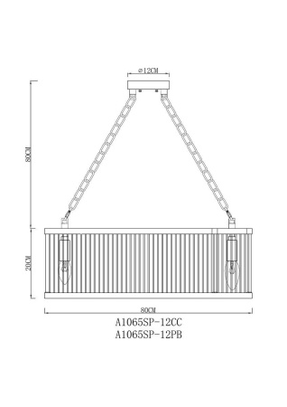 Подвесная люстра Arte Lamp Anetta A1065SP-12CC