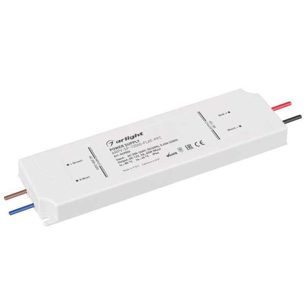 Блок питания ARPV-SP-12060-FLAT-PFC (12V, 5A, 60W) Arlight 049006