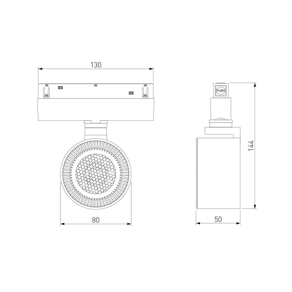 Трековый светодиодный светильник Elektrostandard Slim Magnetic Stens 85198/01 a066699