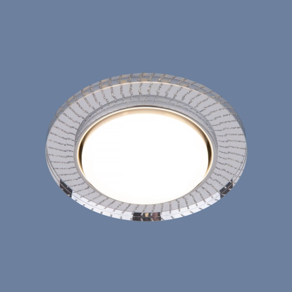 Встраиваемый светильник Elektrostandard 3033 GX53 CL/SL прозрачный/серебро a045484