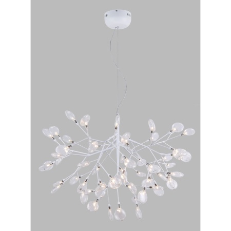 Подвесная светодиодная люстра Crystal Lux Evita SP63 White/Transparent