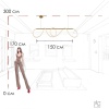 Подвесной светильник LOFT IT Thread 10388P/B Brass