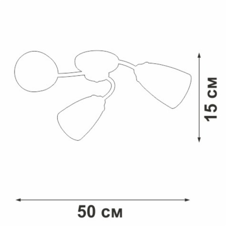 Потолочная люстра Vitaluce V3751-0/3PL