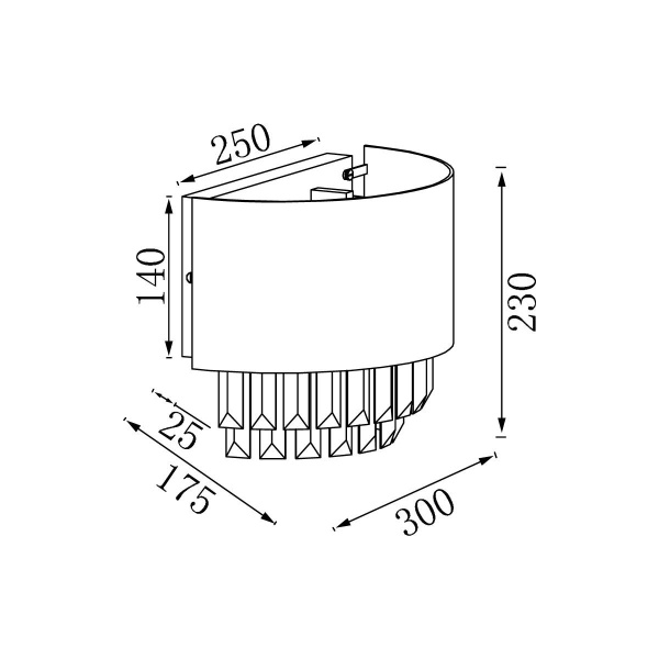 Настенный светильник Vele Luce Fata VL3173W02