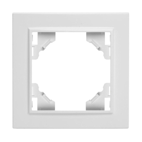 Рамка 1-постовая Stekker Эрна белый PFR00-9001-01 39623
