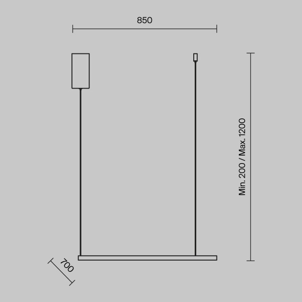Подвесной светодиодный светильник Maytoni Glint MOD072PL-L36CH3K
