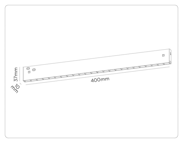 Трековый линейный светильник Ambrella Light TRACK SYSTEM GL2340
