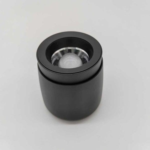 Светильник накладной iLedex Metrica 114-12W-D90-4K-ZOOM-BK