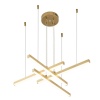 Подвесной светодиодный светильник Indigo Paralleli 14017/4P Gold V000086L