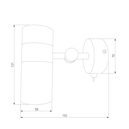 Спот Eurosvet Viero 20096/1 черный/золото
