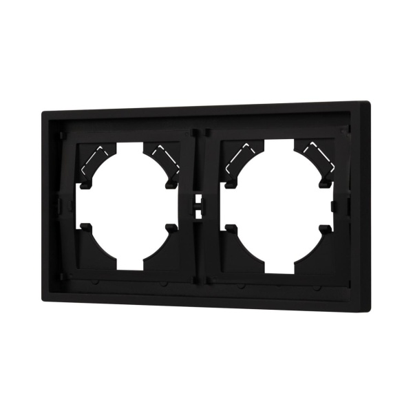 Рамка пластиковая FRM-TENDO-SFPL-2-BK Arlight 054646