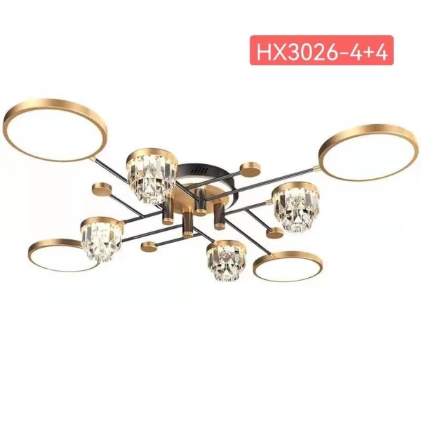 Люстра потолочная Alfa Light F3824-13 GD LED 2 COLOUR