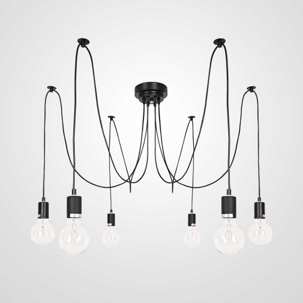 Подвесная люстра Imperium Loft Spider Black L6 352852-26