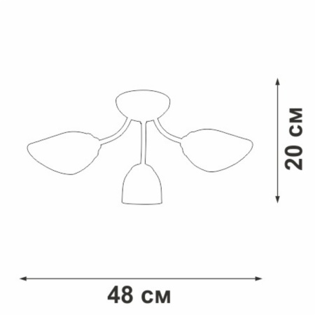 Потолочная люстра Vitaluce V3405-0/3PL