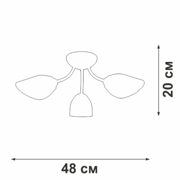 Потолочная люстра Vitaluce V3405-0/3PL