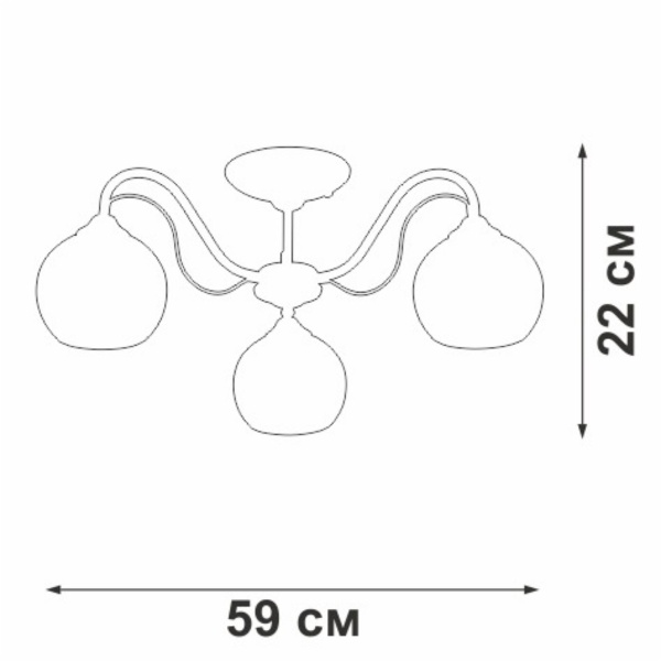 Потолочная люстра Vitaluce V3948-0/3PL