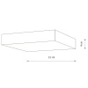 Потолочный cветильник Nowodvorski Lid Square Led White 10422