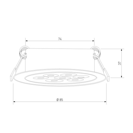 Встраиваемый светильник Elektrostandard Rayn 15278/LED 10W белый a072280