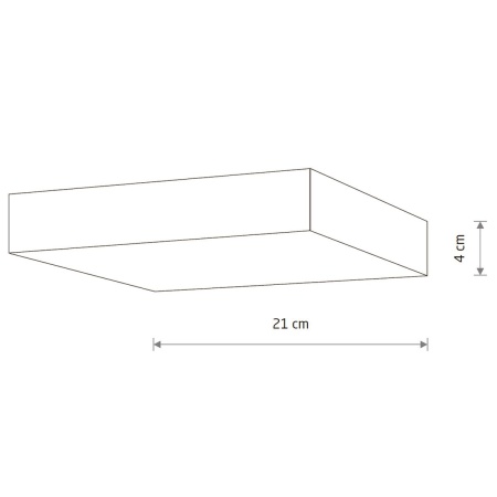 Потолочный cветильник Nowodvorski Lid Square Led White 10422